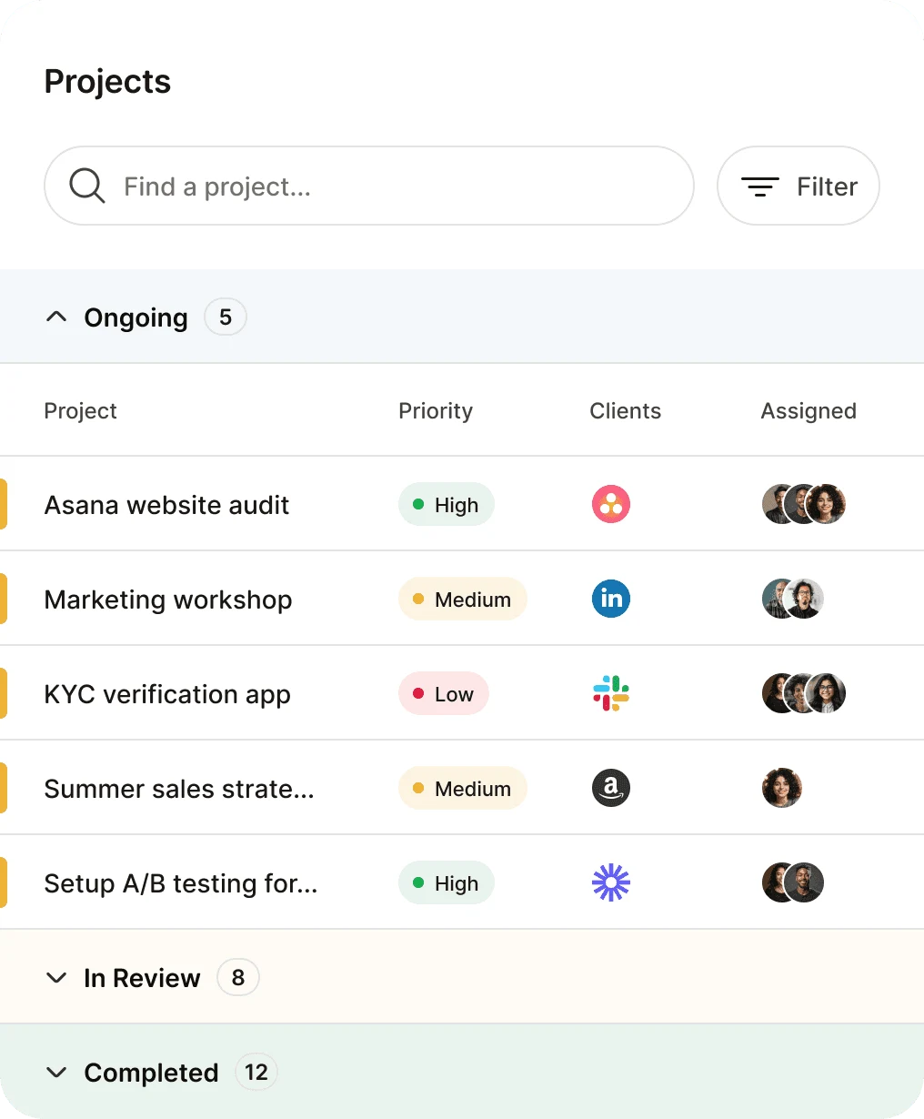 An image of Freelio's project ui